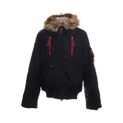 Vinterjacka (Svart, Röd) från Alpha Industries Akryl, Nylon, Polyester