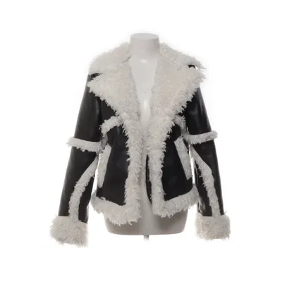 Veste en peau de mouton retournée (Noir, Blanc) de Missguided Fausse fourrure, Polyester, Polyuréthane