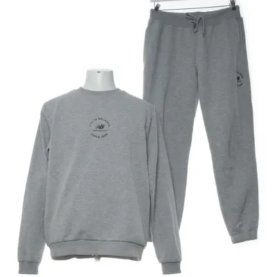 Mjukisset (Grå) från New Balance Polyester, Bomull