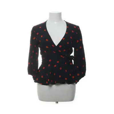 Wrap top (Black, Red) from Ganni