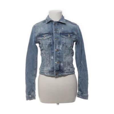 Spijkerjas (Blauw) van H&M Conscious Katoen, Elastaan, Polyester
