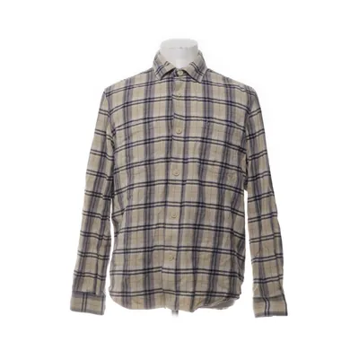 Flanellen overhemd (Beige, Blauw, Grijs) van Morris Katoen