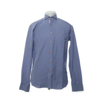 Shirt (Blue, White) from Oscar of Sweden Cotton