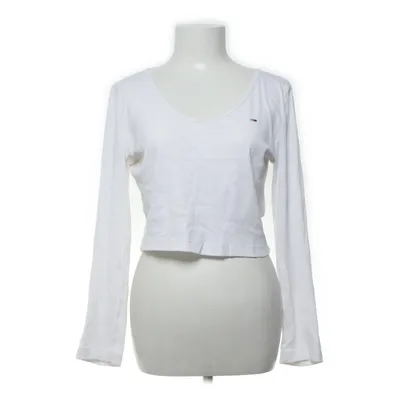 Lange mouwen shirt (Wit) van Tommy Hilfiger Jeans Katoen, Elastaan