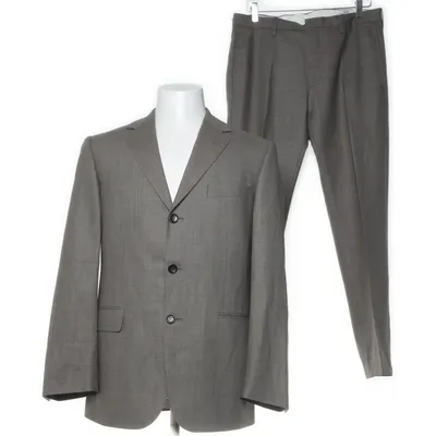 Suit (Gray, Multicolored) from Hope Wool, Acetate