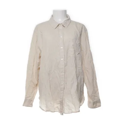 Skjorte (Beige) fra H&M Bomuld, Linned