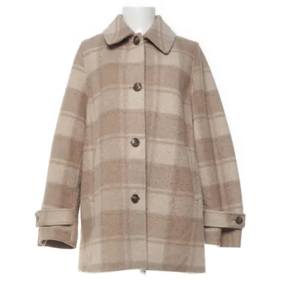 Overshirt (Brown, Multicolored) from Uniqlo Polyester, Wool