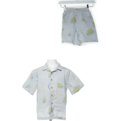 Pyjama (Blauw, Geel) van Rikiki Katoen