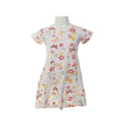 Klänning (Vit, Flerfärgad) från Lingon & Blåbär Bomull, Elastan