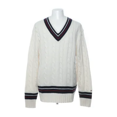 Pullover (White, Multicolored) from Tommy Hilfiger Elastane, Polyamide, Wool