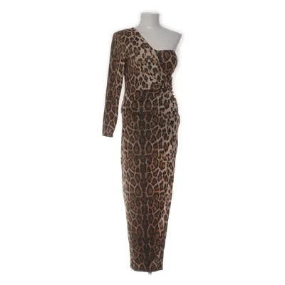 Evening gown (Brown, Black, Gold) from F&P Elastane, Polyester