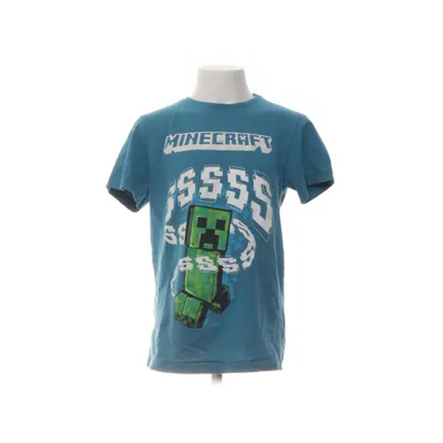 T-shirt (Blå, Grön, Vit) från Mojang Bomull