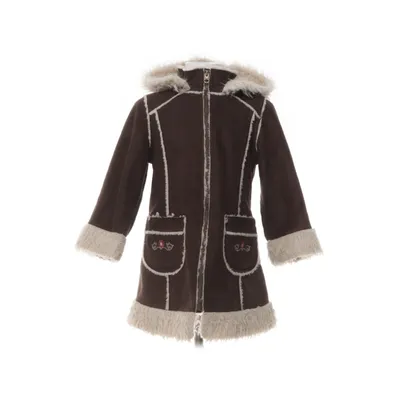 Shearling jas (Bruin, Wit) van Out Wear by Lindex Polyester
