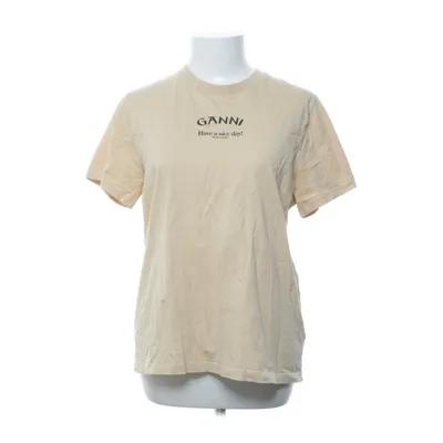 T-shirt (Beige) van Ganni Organisch katoen