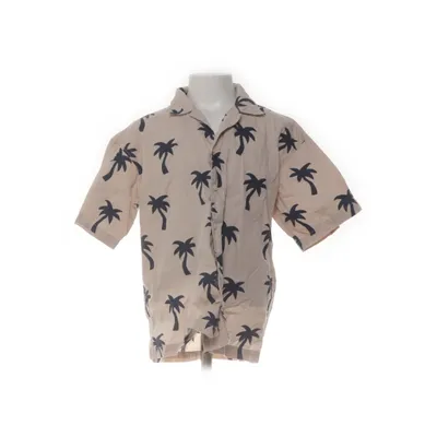 Kortärmad skjorta (Beige, Svart) från H&M Bomull