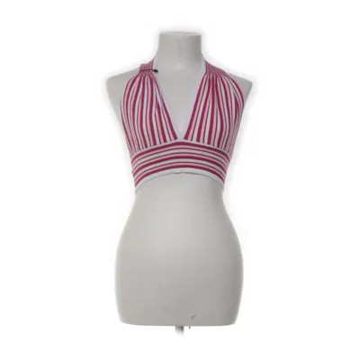 Halternecktopp (Rosa, Vit) från Ela Polyamid, Polyester