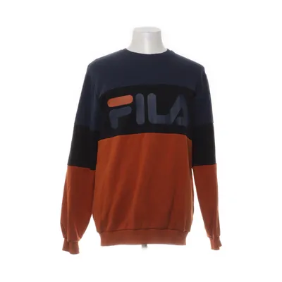 Collegetröja (Orange, Blå, Svart) från Fila Bomull, Polyester