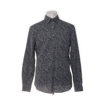 Skjorta (Grå, Flerfärgad) från Dressmann Bomull, Elastan