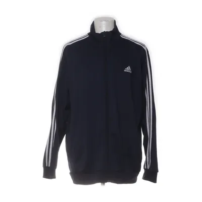 Träningsjacka (Blå, Vit) från Adidas Elastan, Polyester