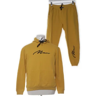 Mjukisset (Gul) från Boohoo Man Bomull, Polyester