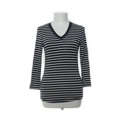 Långärmad t-shirt (Vit, Blå) från Tommy Hilfiger Elastan, Viskos
