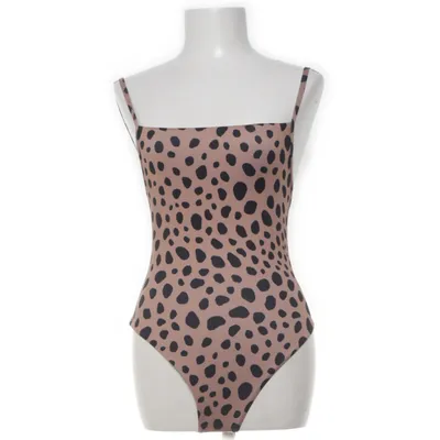Baddräkt (Beige, Svart) från Gina Tricot Elastan, Polyester