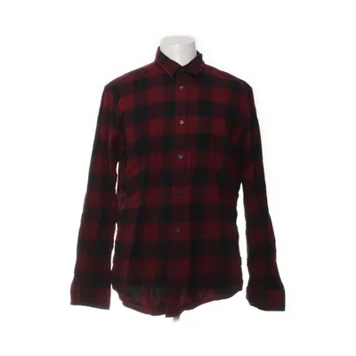 Flanellen overhemd (Zwart, Rood) van Only & Sons Katoen