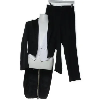 Rokkostuum jas (Zwart) van Cavaliere Polyester, Wol, Viscose