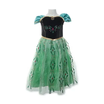 Fancy dress (Black, Green, Multicolored) from Vogue Cotton, Elastane