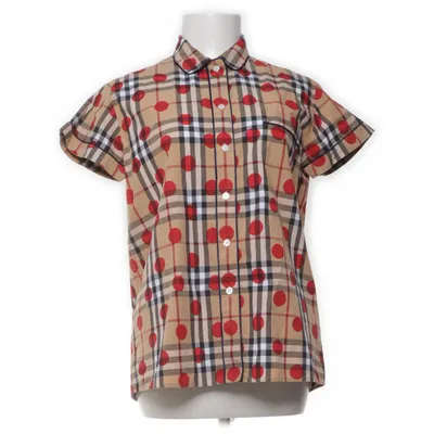 Kortärmad skjorta (Beige, Flerfärgad) från Burberry Bomull