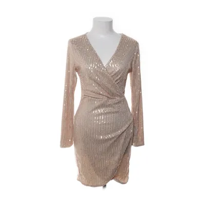 Slå-om-kjole (Beige) fra Chic Me Bomuld, Polyester