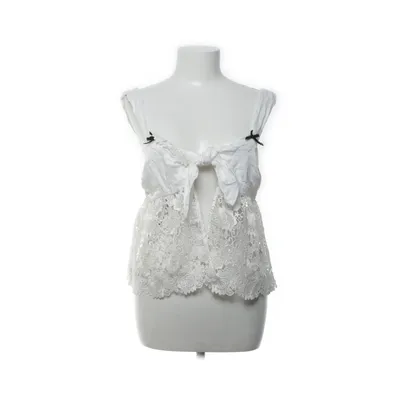 Crop top (White) from For Love & Lemons Polyester, Viscose