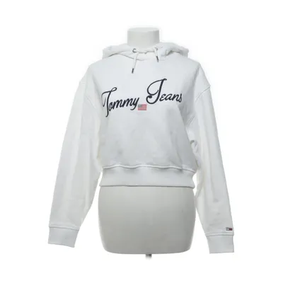 Huvtröja (Vit) från Tommy Hilfiger Jeans Bomull, Polyester