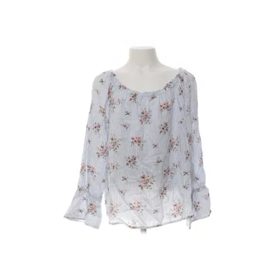 Blouse (Wit, Blauw) van H&M Viscose