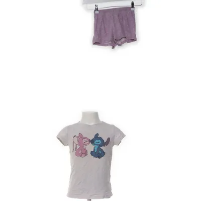 Pyjamas (Grå, Lila, Flerfärgad) från Disney Stitch Bomull