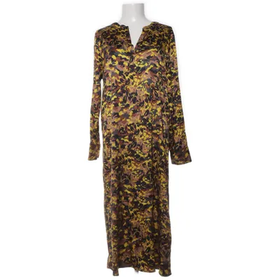 Jurk (Bruin, Zwart, Grijs, Geel) van Yippie Hippie Elastaan, Viscose
