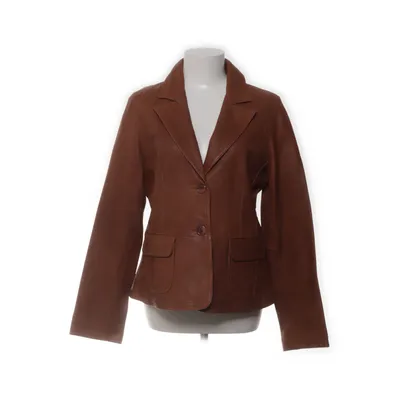 Läderkavaj (Brun) från Emma Skinn