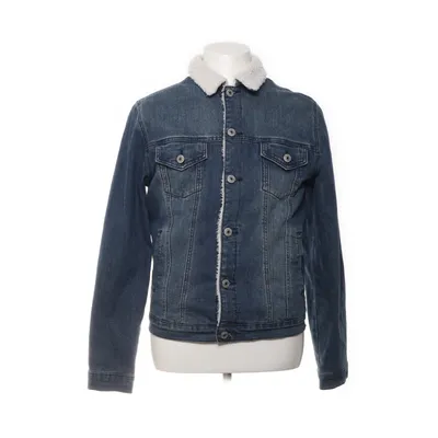 Gevoerde spijkerjas (Blauw) van Genesis Katoen, Polyester, Elastaan