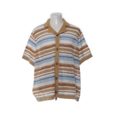 Kortärmad skjorta (Blå, Brun, Vit, Flerfärgad) från H&M Bomull, Polyester