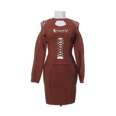 Jurk (Oranje) van House of London Viscose, Nylon, Elastaan