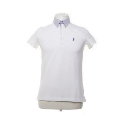Polotrøje (Hvid, Blå) fra Ralph Lauren Bomuld, Elastan, Polyester