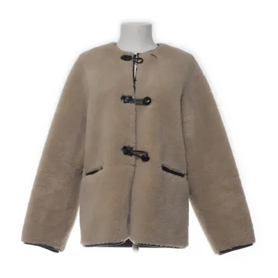 Vinterjacka (Beige, Svart) från Mango Polyester, Polyuretan