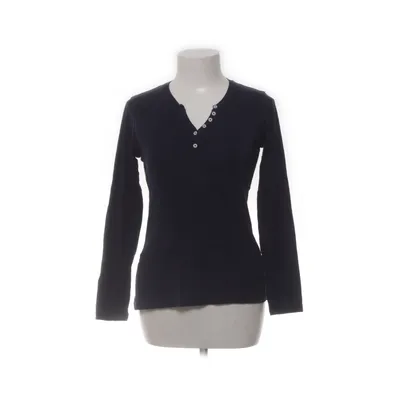 Henley shirt (Blauw) van Montego Katoen, Wol