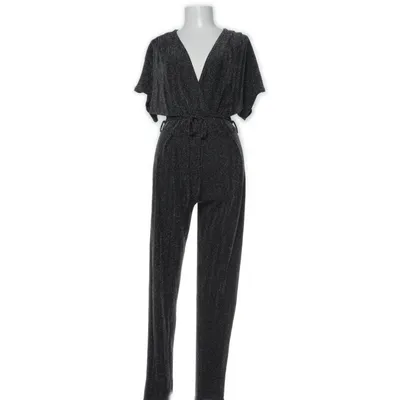 Jumpsuit (Zwart, Zilver) van Sisters Point Elastaan, Metallvezel, Nylon