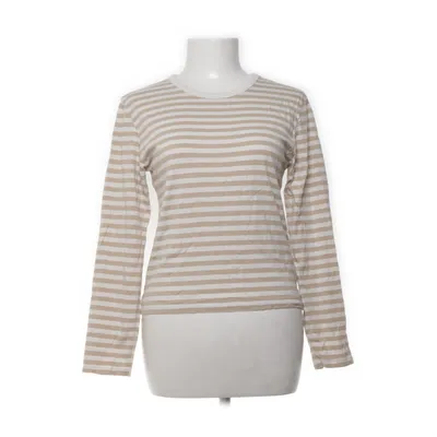 Lange mouwen shirt (Beige, Wit) van Monki Katoen, Modal