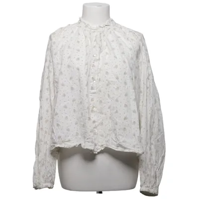 Blouse (White, Brown) from Skall Studio