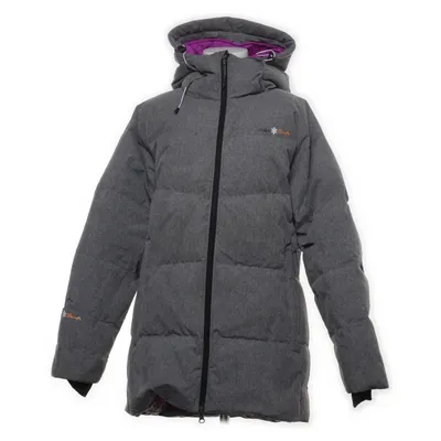Dunjacka (Grå, Lila) från Áhkká Dun, Fjädrar, Polyester