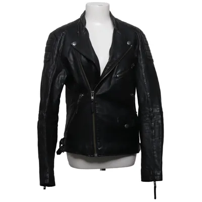 Bikerjack (Zwart) van Emilio Katoen, Leer, Polyester