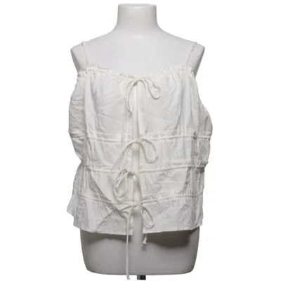 Top (White) from Divided by H&M Viscose, Linen