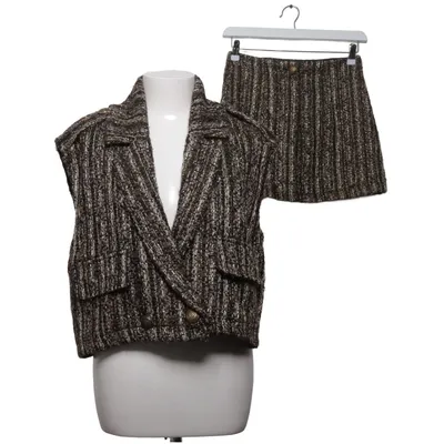 Skirt suit (Brown, Black) from Amaya Amsterdam Acrylic, Cotton, Polyester